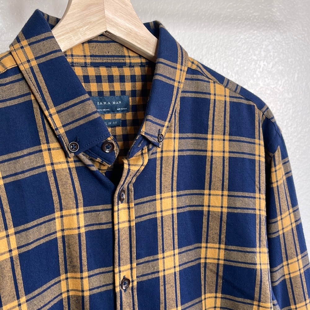 ZARA Mens casual button down long sleeve